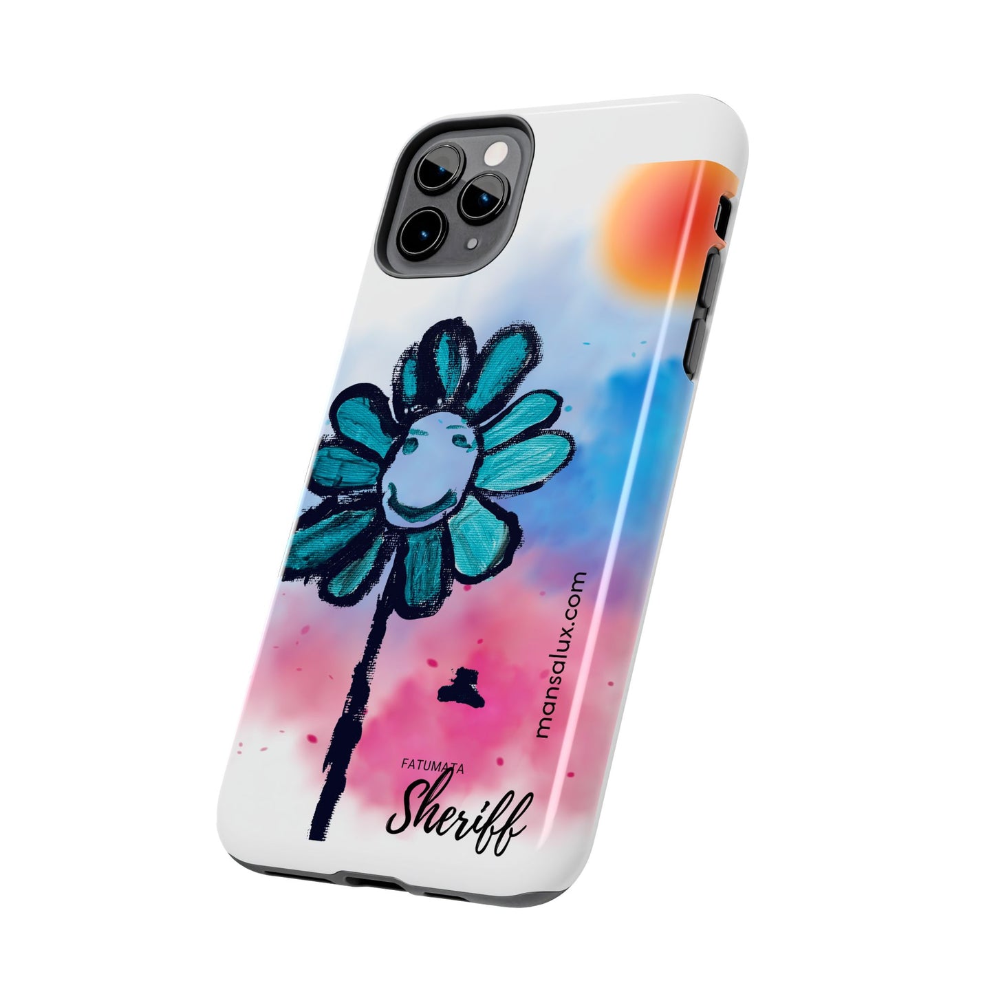 Colorful Floral Tough Phone Case - Cheerful Design by Fatuma Sheriff