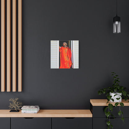 Vibrant Canvas Art Print - “ Mousso” Cultural Elegance for Home Décor