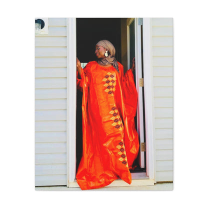 Vibrant Canvas Art Print - “ Mousso” Cultural Elegance for Home Décor