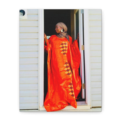 Vibrant Canvas Art Print - “ Mousso” Cultural Elegance for Home Décor