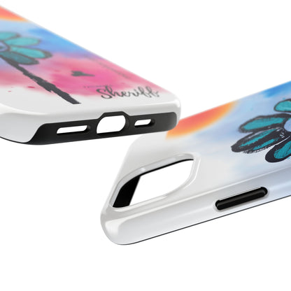 Colorful Floral Tough Phone Case - Cheerful Design by Fatuma Sheriff
