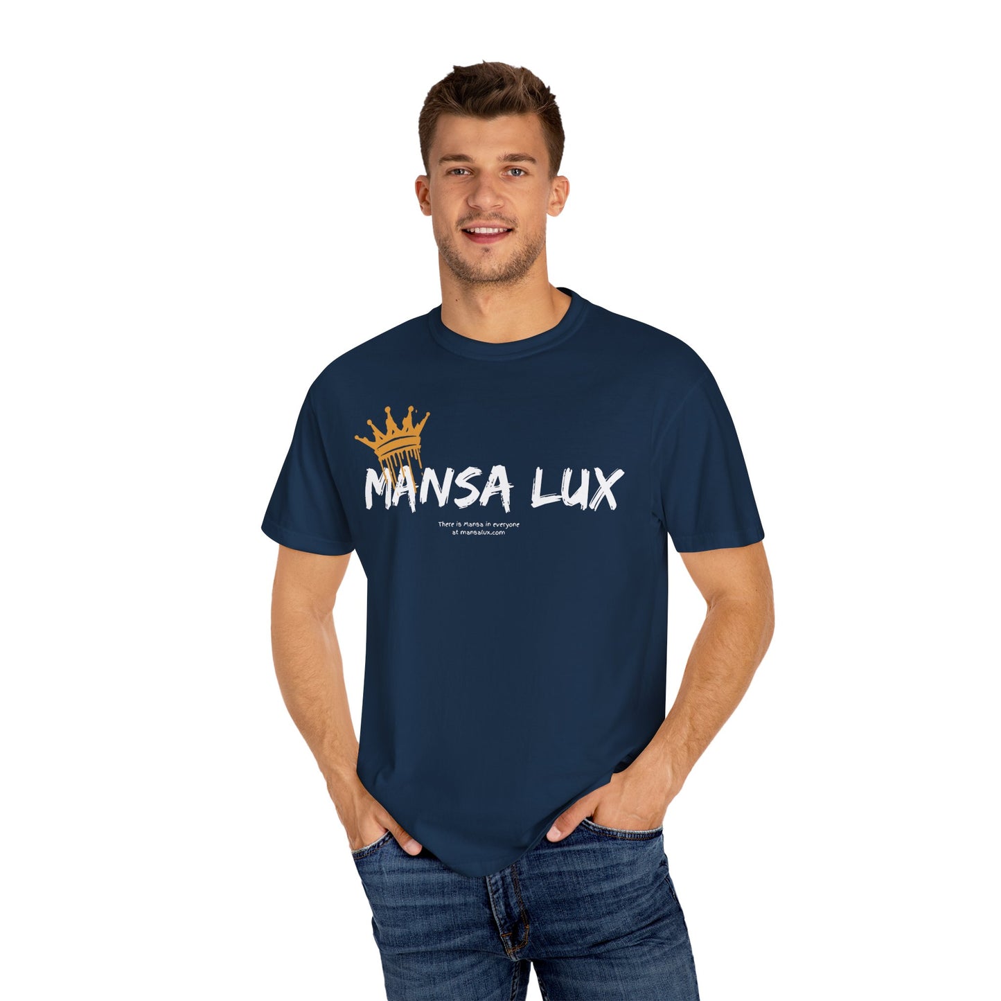 Garment-Dyed T-shirt - 'MANSA LUX' Graphic Tee for Everyday Comfort