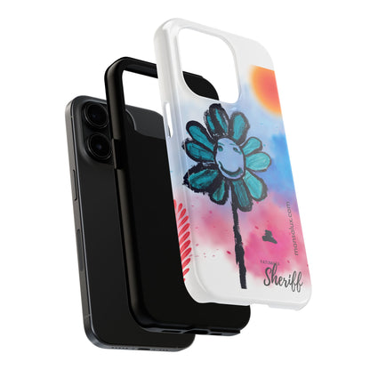 Colorful Floral Tough Phone Case - Cheerful Design by Fatuma Sheriff