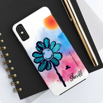 Colorful Floral Tough Phone Case - Cheerful Design by Fatuma Sheriff