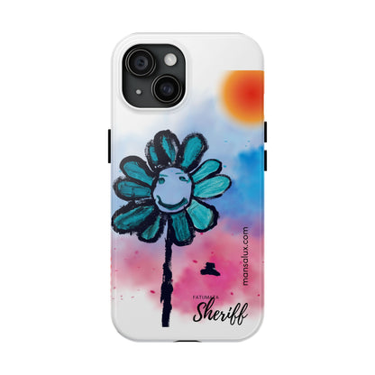 Colorful Floral Tough Phone Case - Cheerful Design by Fatuma Sheriff