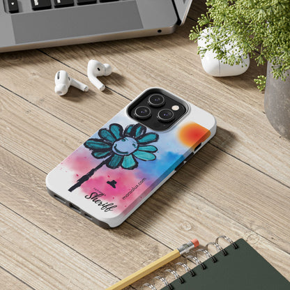 Colorful Floral Tough Phone Case - Cheerful Design by Fatuma Sheriff