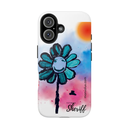 Colorful Floral Tough Phone Case - Cheerful Design by Fatuma Sheriff