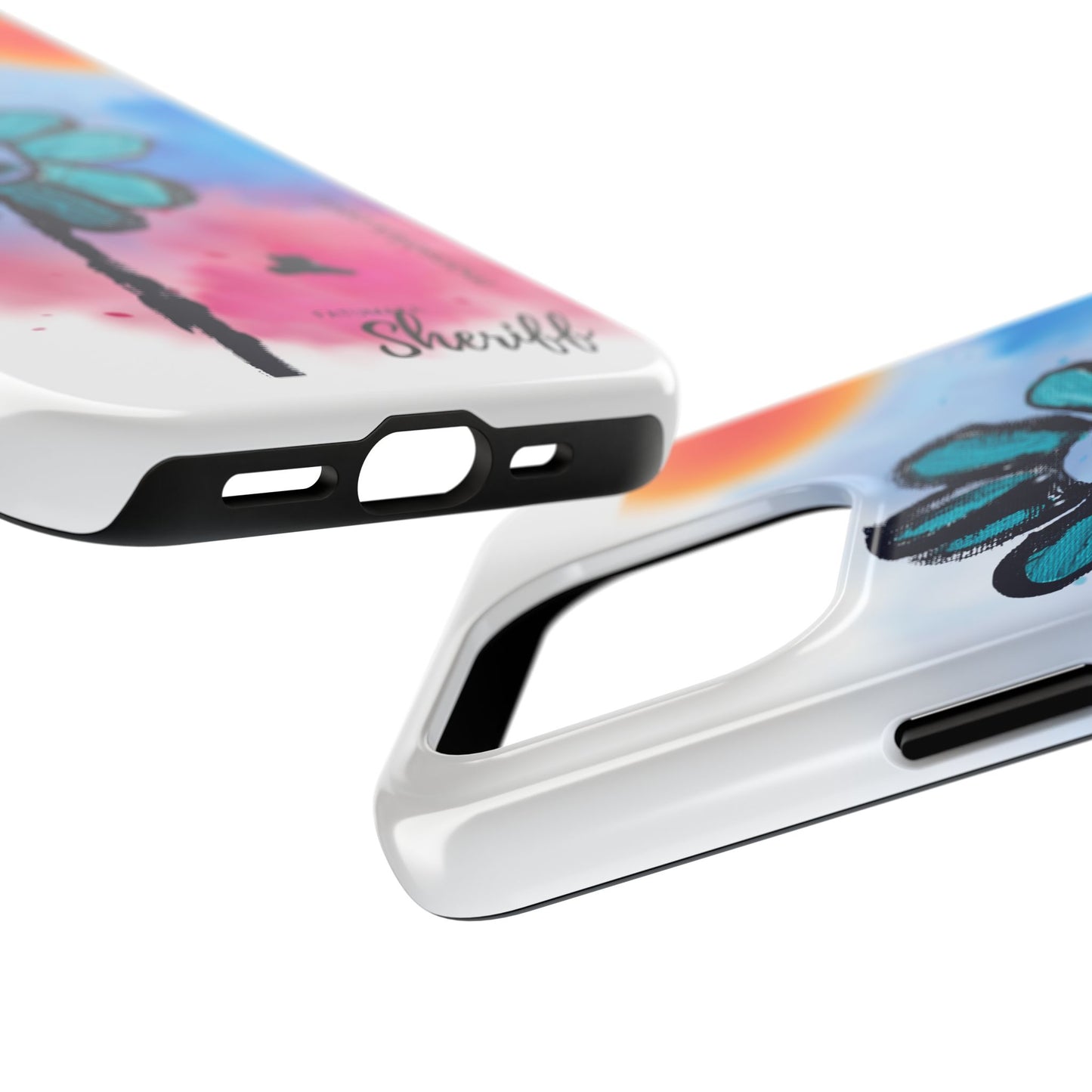 Colorful Floral Tough Phone Case - Cheerful Design by Fatuma Sheriff