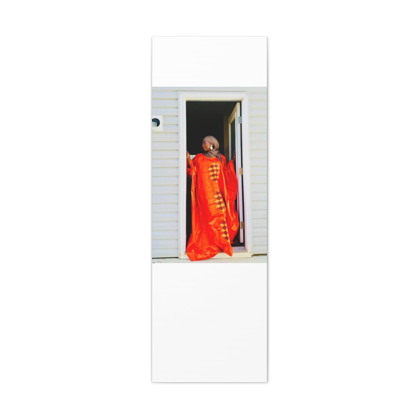 Vibrant Canvas Art Print - “ Mousso” Cultural Elegance for Home Décor