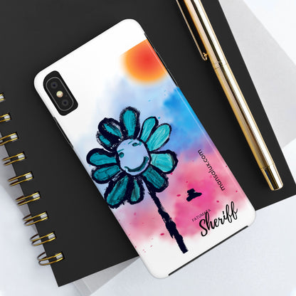 Colorful Floral Tough Phone Case - Cheerful Design by Fatuma Sheriff