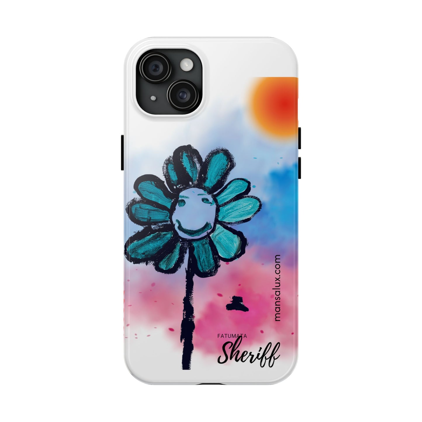 Colorful Floral Tough Phone Case - Cheerful Design by Fatuma Sheriff