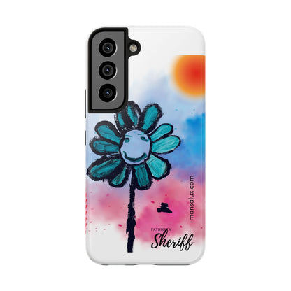 Colorful Floral Tough Phone Case - Cheerful Design by Fatuma Sheriff