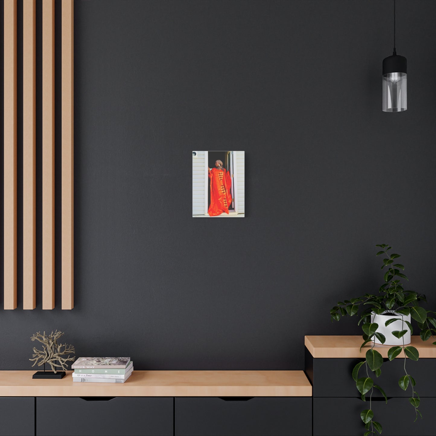 Vibrant Canvas Art Print - “ Mousso” Cultural Elegance for Home Décor