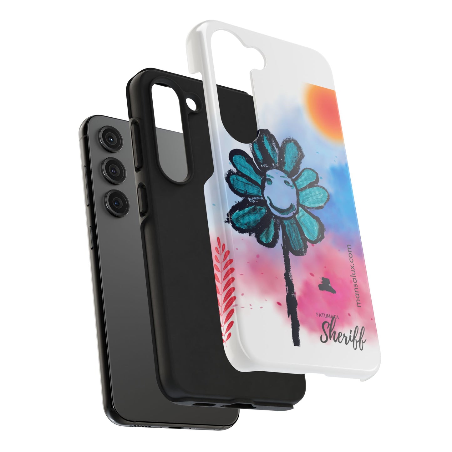 Colorful Floral Tough Phone Case - Cheerful Design by Fatuma Sheriff