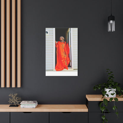 Vibrant Canvas Art Print - “ Mousso” Cultural Elegance for Home Décor