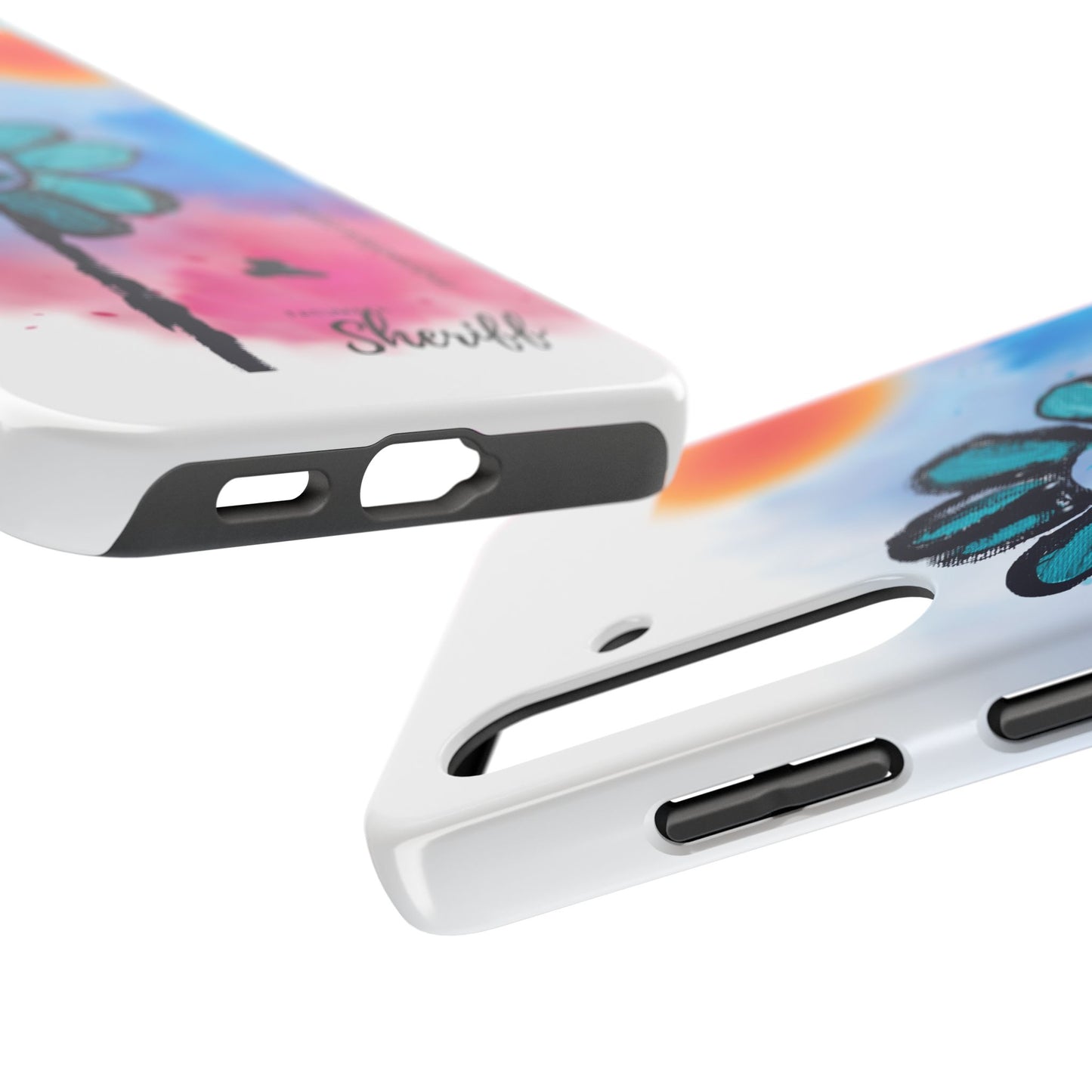 Colorful Floral Tough Phone Case - Cheerful Design by Fatuma Sheriff