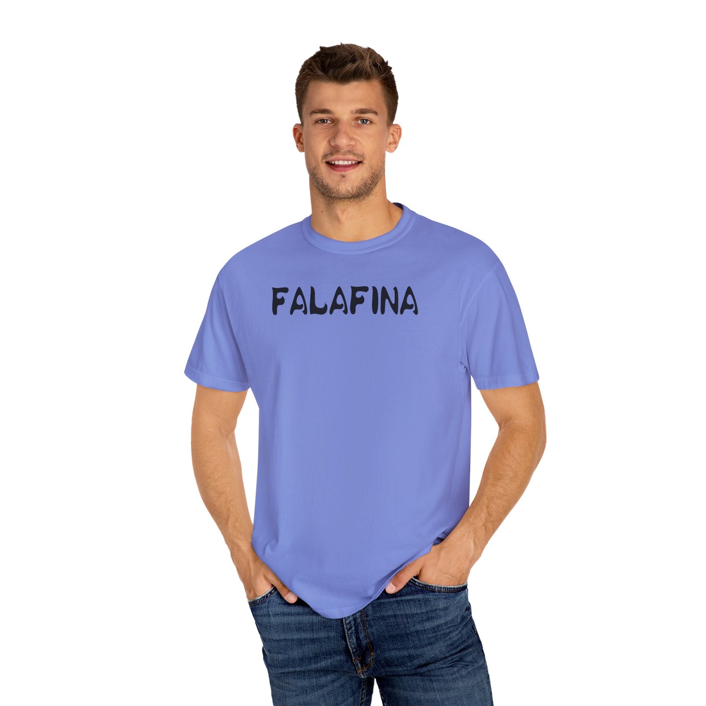 Casual Unisex T-shirt - 'FALAFINA' Graphic Tee for Everyday Comfort