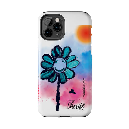 Colorful Floral Tough Phone Case - Cheerful Design by Fatuma Sheriff