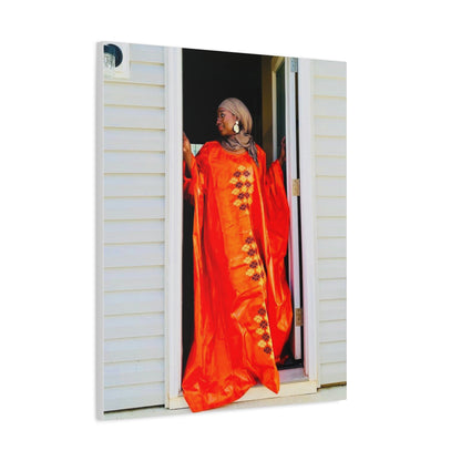 Vibrant Canvas Art Print - “ Mousso” Cultural Elegance for Home Décor