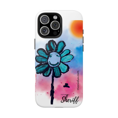 Colorful Floral Tough Phone Case - Cheerful Design by Fatuma Sheriff