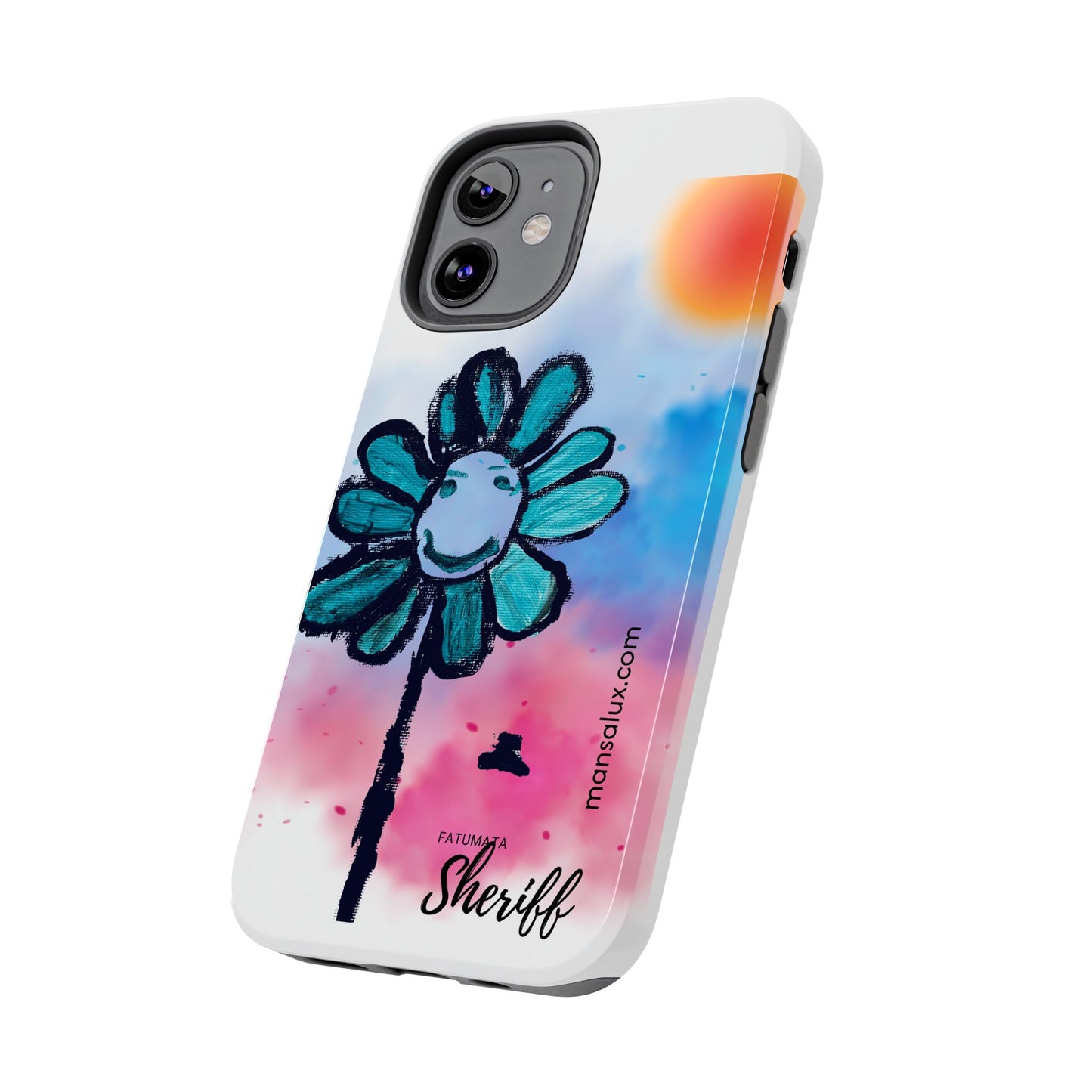 Colorful Floral Tough Phone Case - Cheerful Design by Fatuma Sheriff