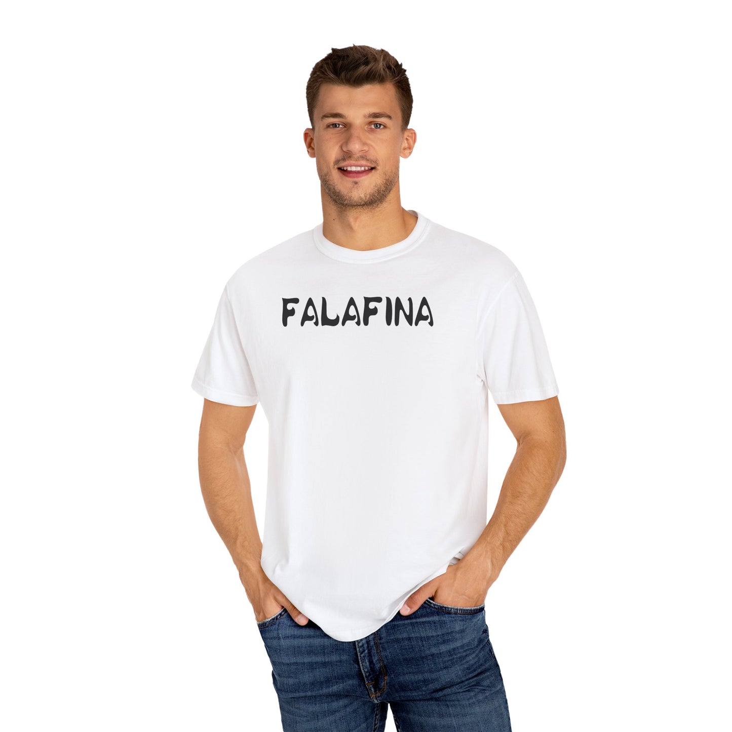 Casual Unisex T-shirt - 'FALAFINA' Graphic Tee for Everyday Comfort