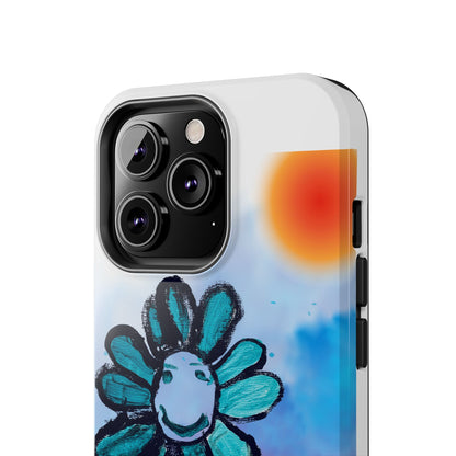 Colorful Floral Tough Phone Case - Cheerful Design by Fatuma Sheriff