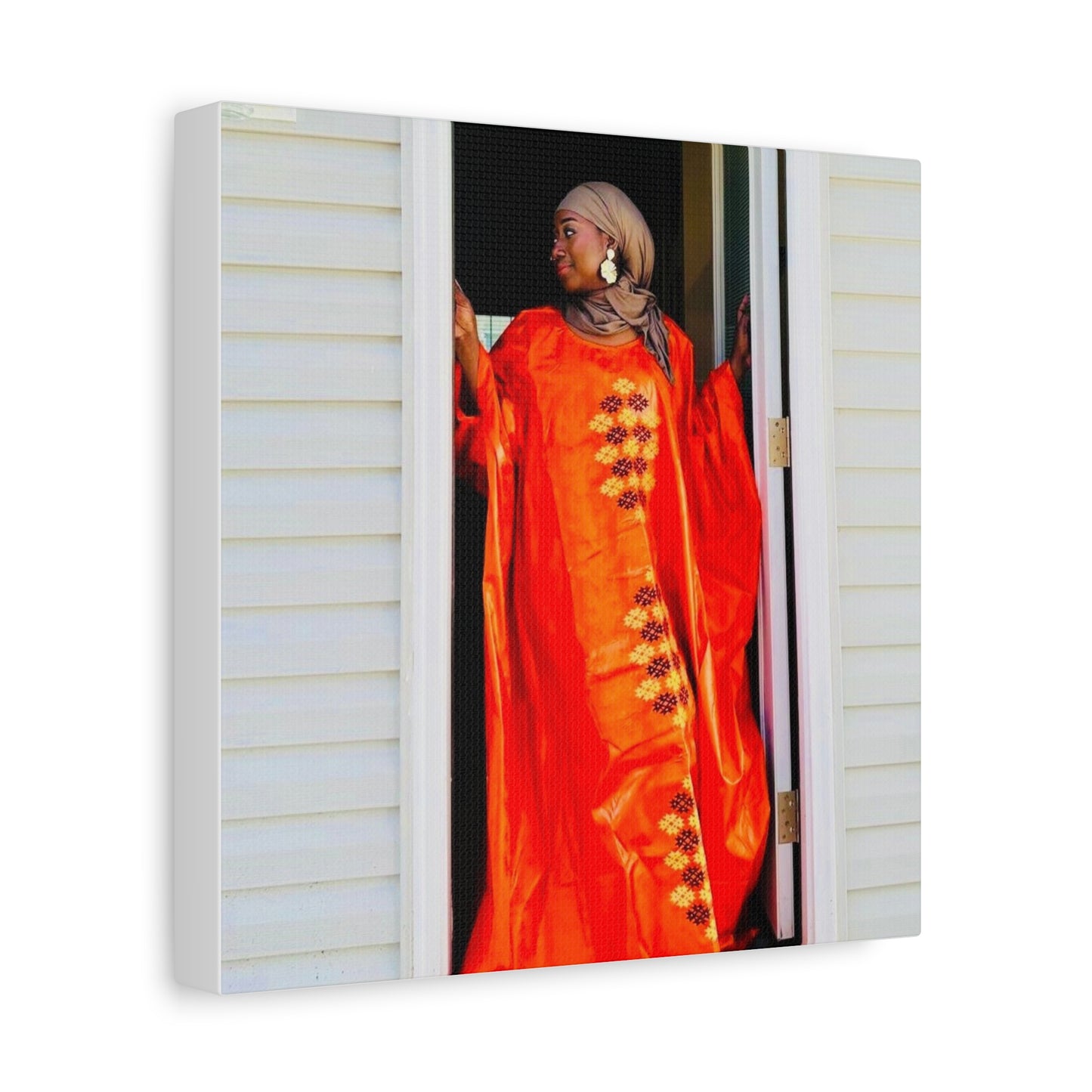 Vibrant Canvas Art Print - “ Mousso” Cultural Elegance for Home Décor