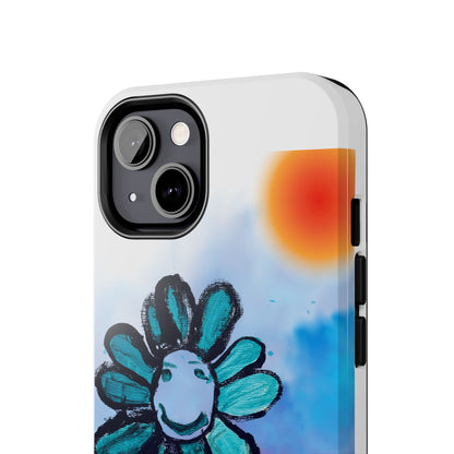 Colorful Floral Tough Phone Case - Cheerful Design by Fatuma Sheriff