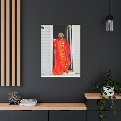 Vibrant Canvas Art Print - “ Mousso” Cultural Elegance for Home Décor