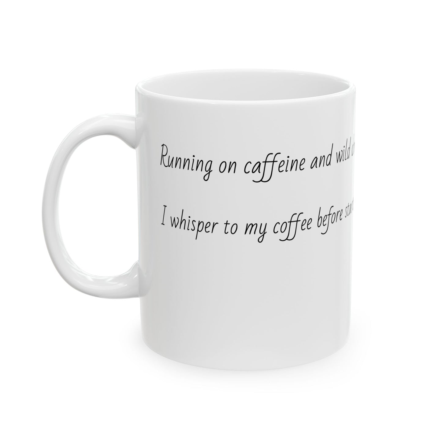 Inspirational Ceramic Coffee Mug - "Fine and Wild Dreams" - Perfect for Morning Motivation