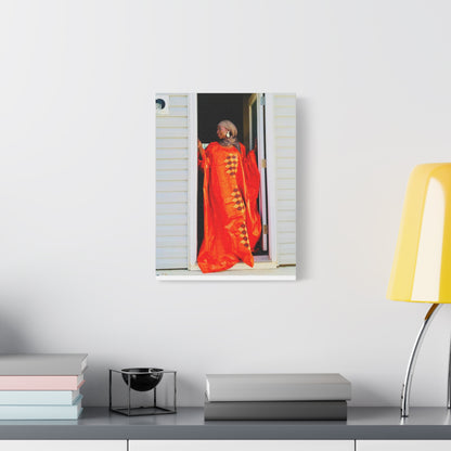 Vibrant Canvas Art Print - “ Mousso” Cultural Elegance for Home Décor
