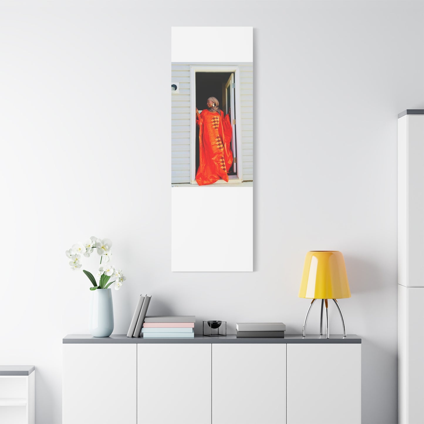 Vibrant Canvas Art Print - “ Mousso” Cultural Elegance for Home Décor