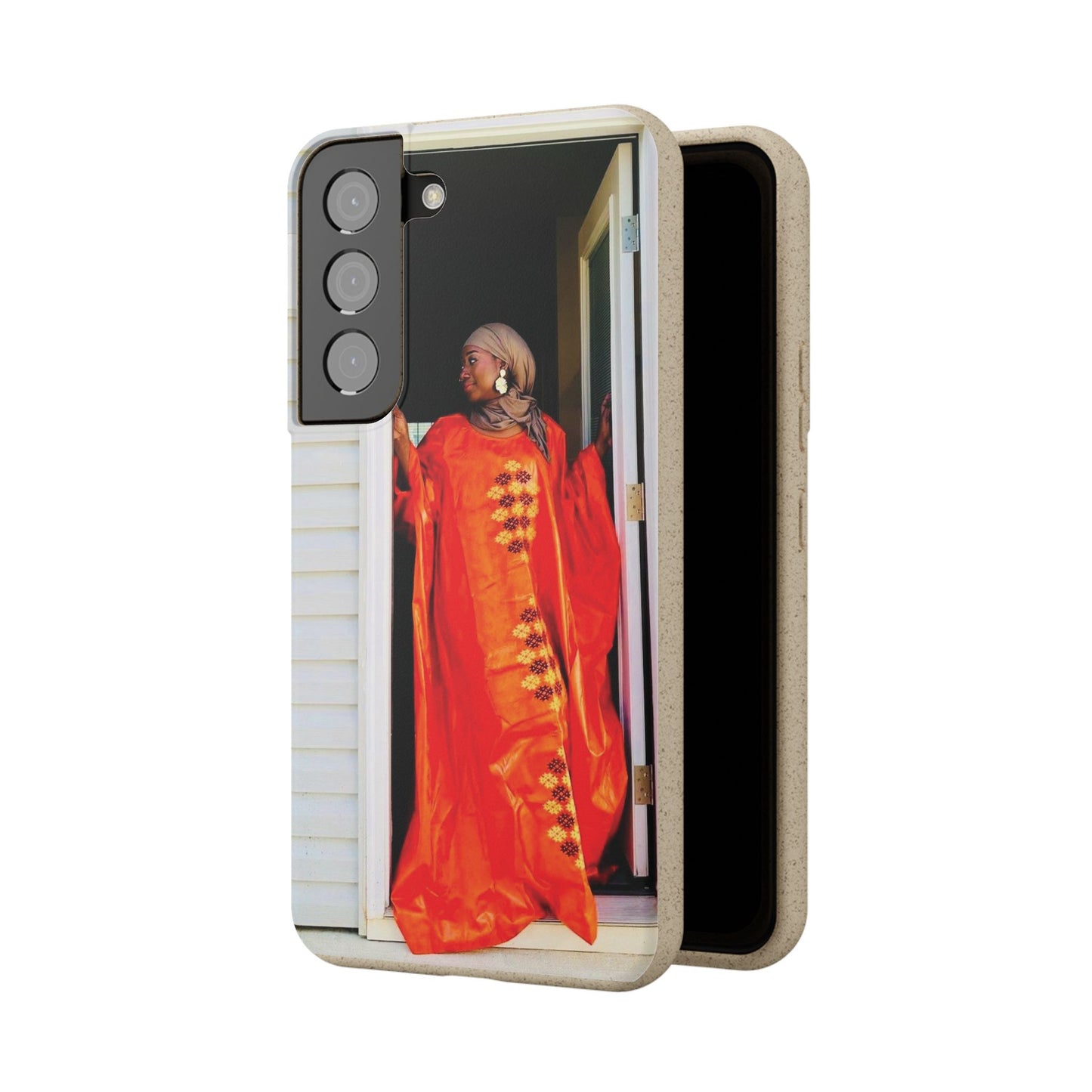 Phone Case: Eco-Friendly Biodegradable with Vibrant Cultural Design