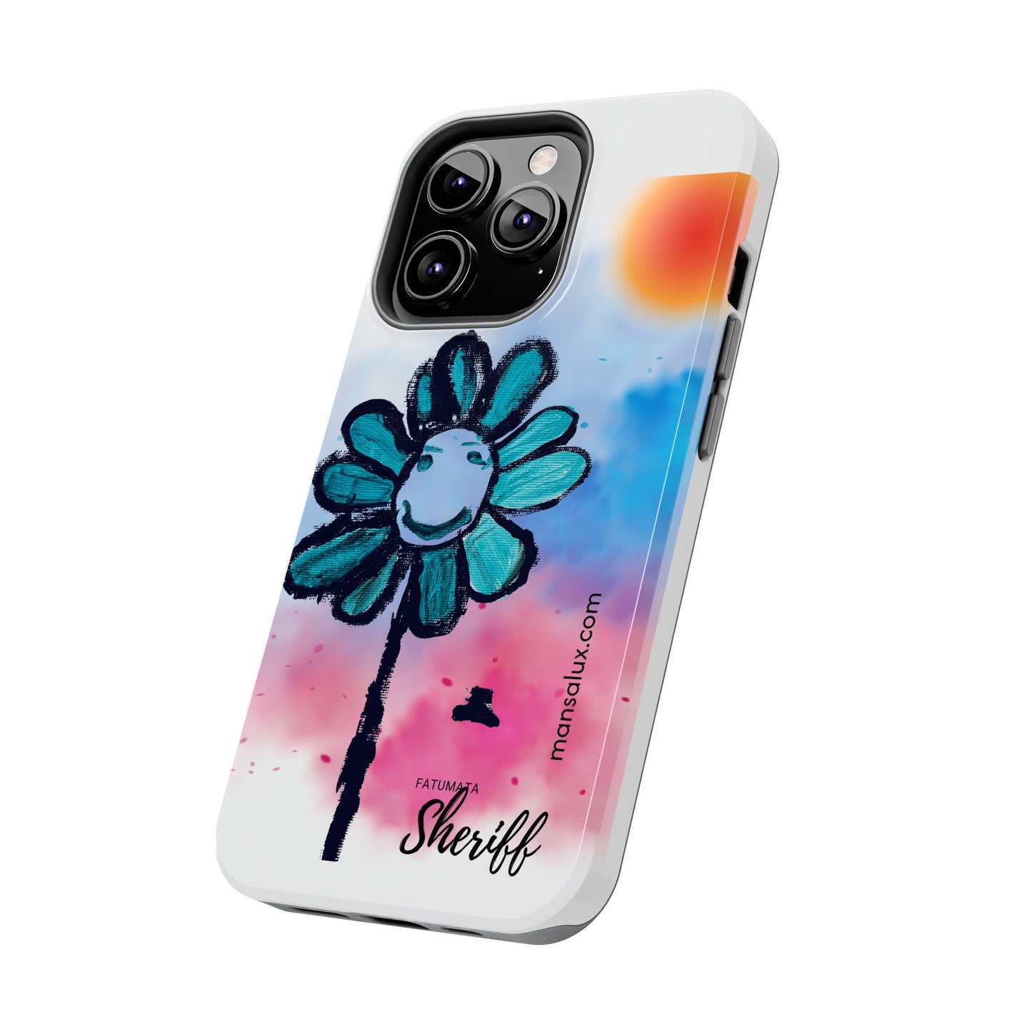 Colorful Floral Tough Phone Case - Cheerful Design by Fatuma Sheriff