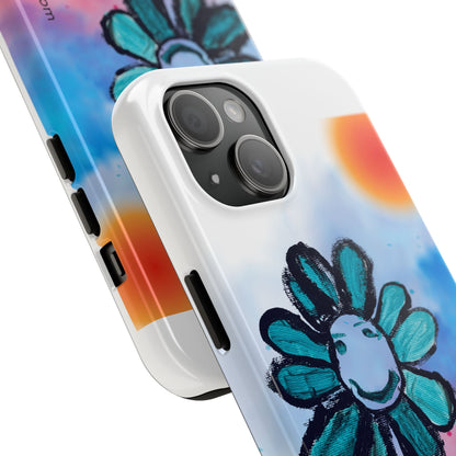 Colorful Floral Tough Phone Case - Cheerful Design by Fatuma Sheriff
