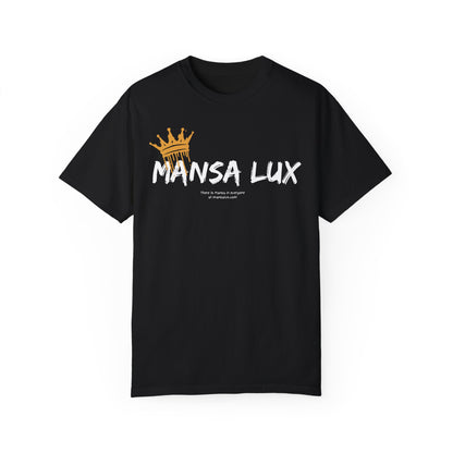 Garment-Dyed T-shirt - 'MANSA LUX' Graphic Tee for Everyday Comfort