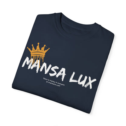 Garment-Dyed T-shirt - 'MANSA LUX' Graphic Tee for Everyday Comfort
