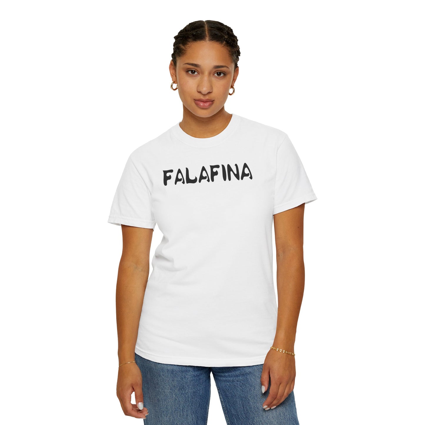 Casual Unisex T-shirt - 'FALAFINA' Graphic Tee for Everyday Comfort