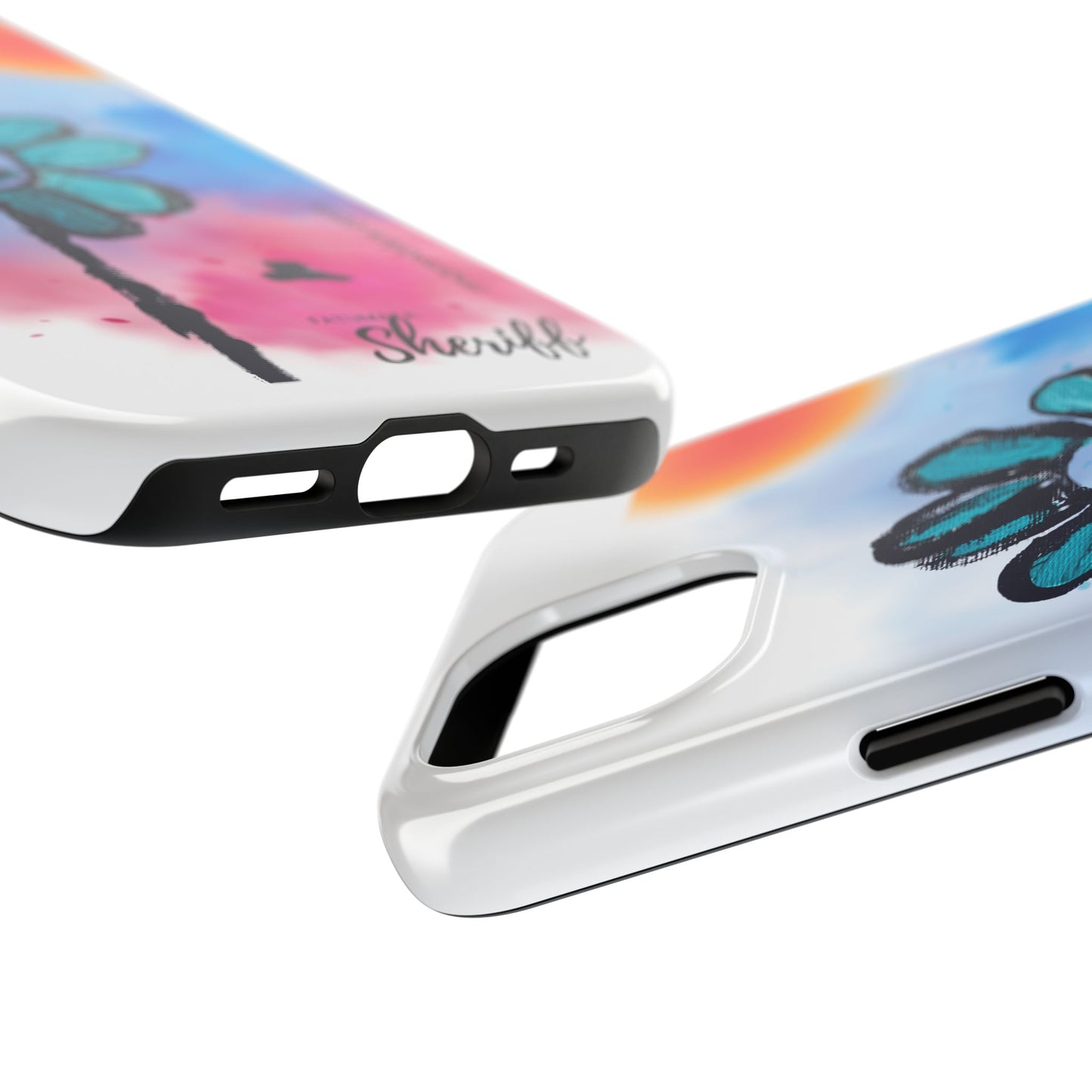 Colorful Floral Tough Phone Case - Cheerful Design by Fatuma Sheriff