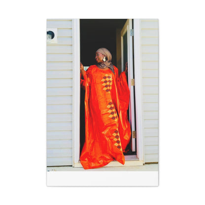 Vibrant Canvas Art Print - “ Mousso” Cultural Elegance for Home Décor