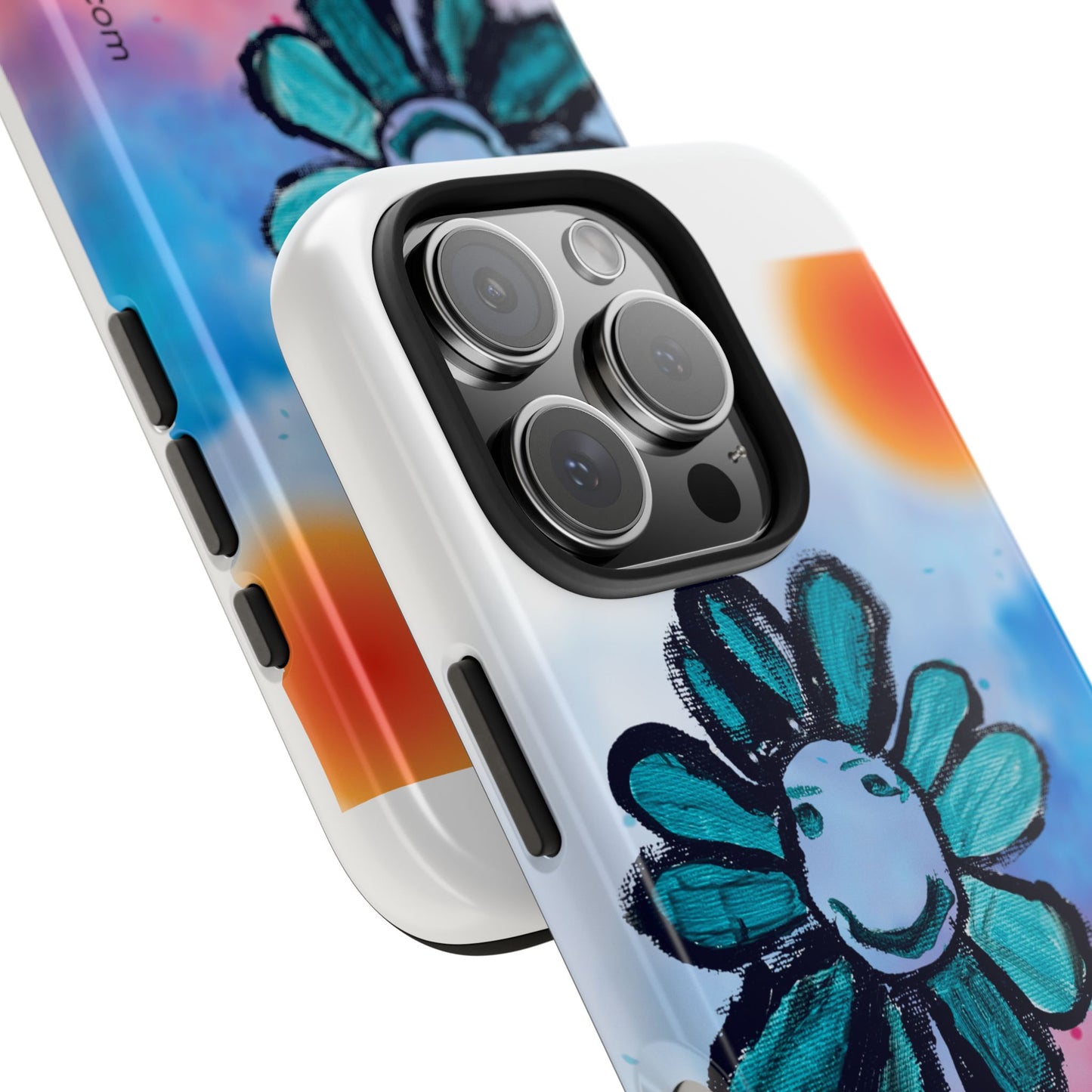 Colorful Floral Tough Phone Case - Cheerful Design by Fatuma Sheriff