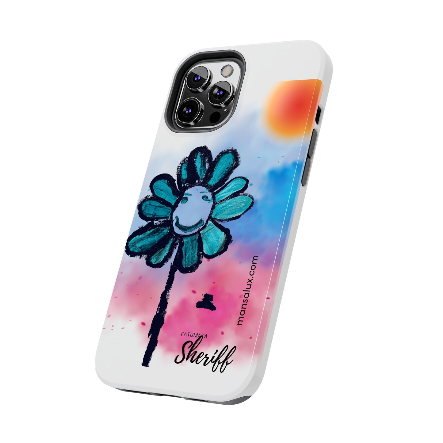 Colorful Floral Tough Phone Case - Cheerful Design by Fatuma Sheriff