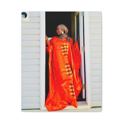 Vibrant Canvas Art Print - “ Mousso” Cultural Elegance for Home Décor