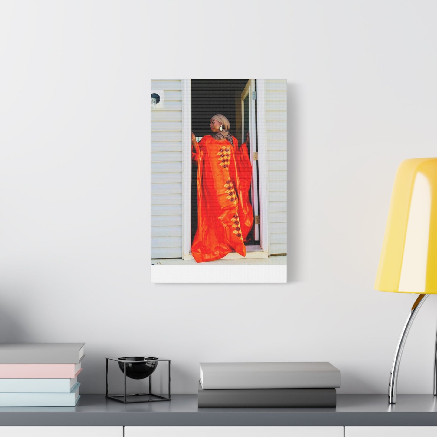 Vibrant Canvas Art Print - “ Mousso” Cultural Elegance for Home Décor