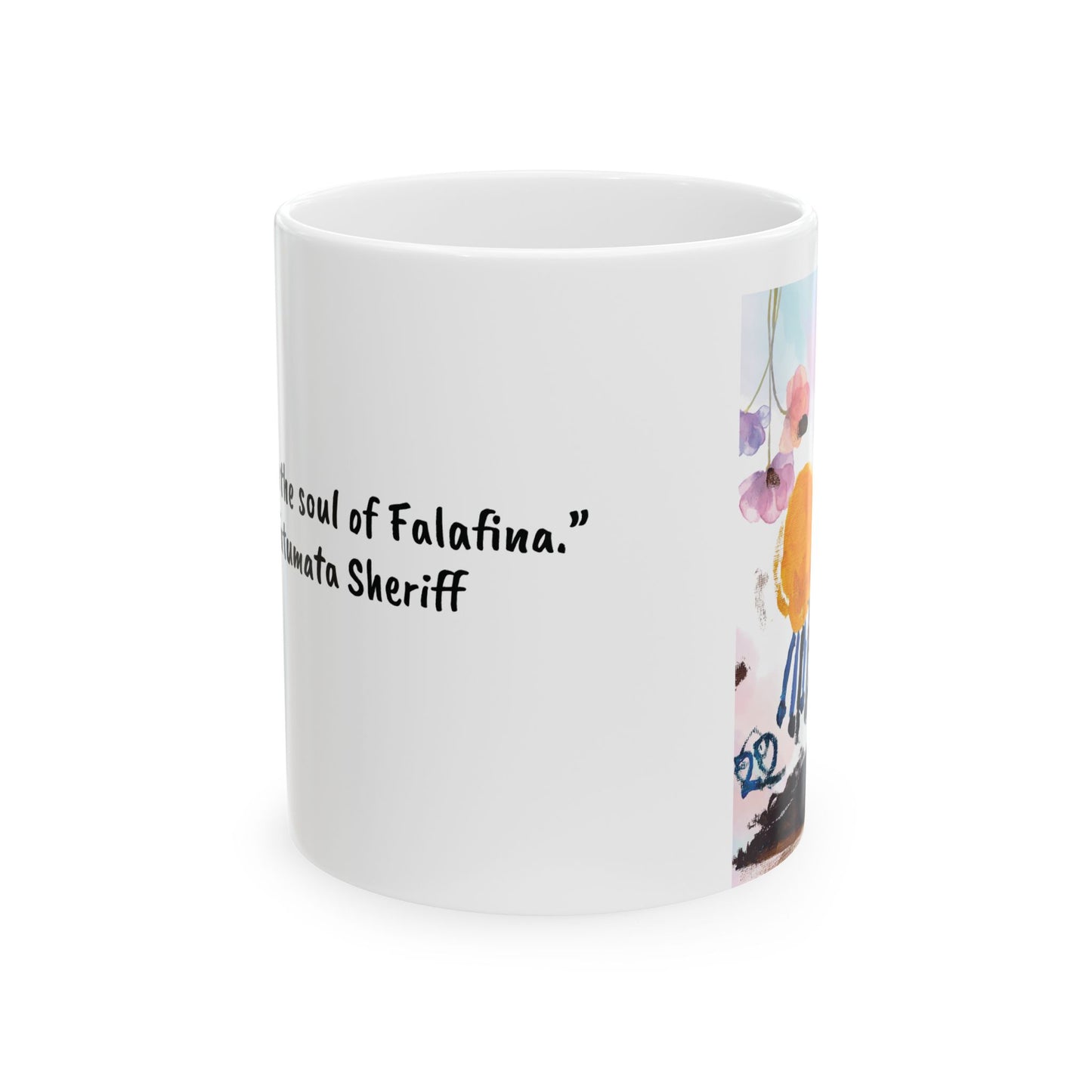 Mug - 'A sip from the soul of Falafina' by Fatumata Sheriff