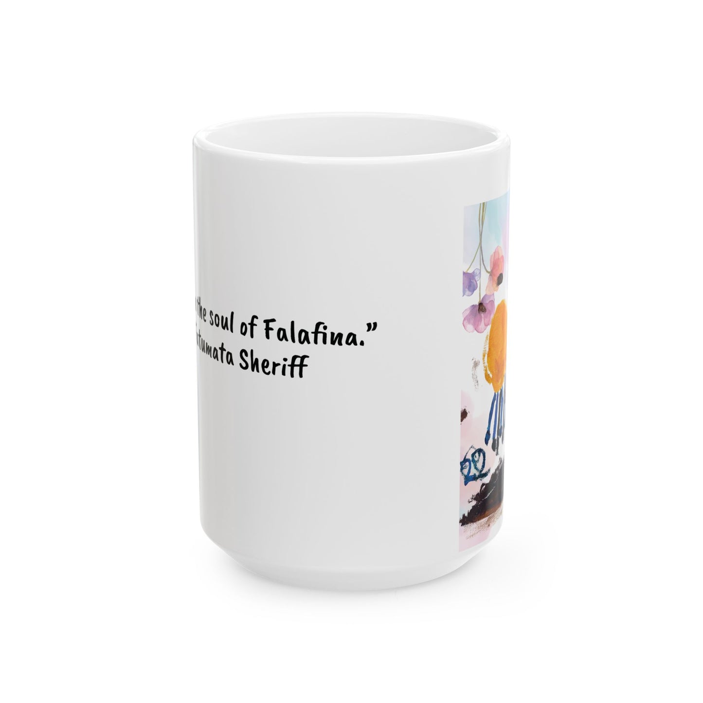 Mug - 'A sip from the soul of Falafina' by Fatumata Sheriff