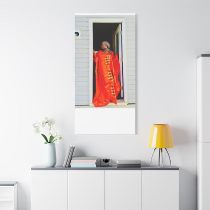 Vibrant Canvas Art Print - “ Mousso” Cultural Elegance for Home Décor