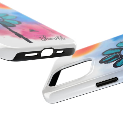 Colorful Floral Tough Phone Case - Cheerful Design by Fatuma Sheriff