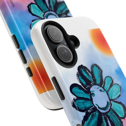Colorful Floral Tough Phone Case - Cheerful Design by Fatuma Sheriff